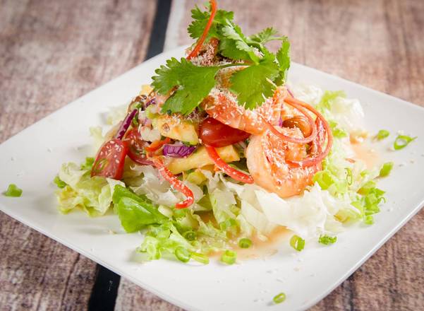 Salade d'ananas aux crevettes